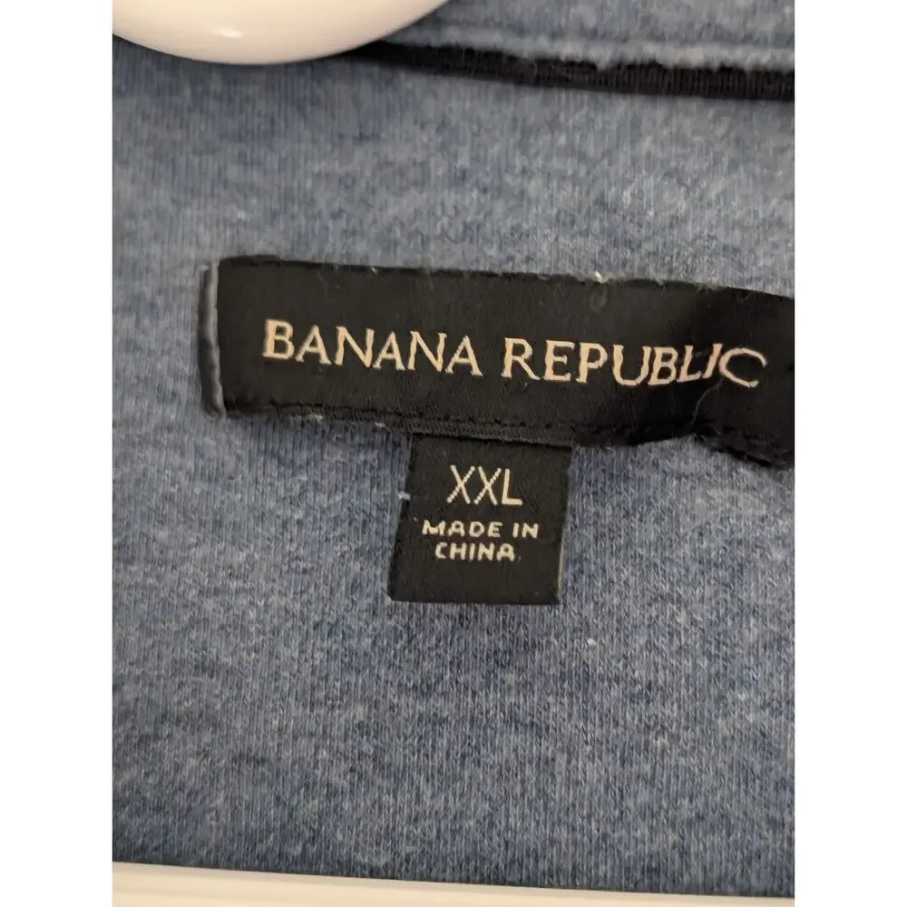 Banana Republic Mens Navy Blue Polo Shirt 100% Cotton Size X Large